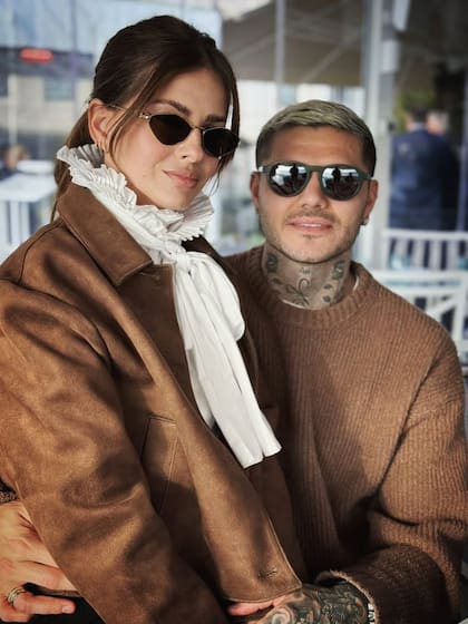 La China Suárez y Mauro Icardi, parecidos en vestimenta (Foto: Instagram/@sangrejaponesa)
