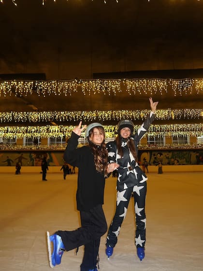 La China Suárez y su hija Rufina esquiando en Estambul