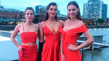 Gimena Accardi junto a Pampita y Eva de Dominici, la foto que generó el rumor de la enemistad entre la China y Gimena