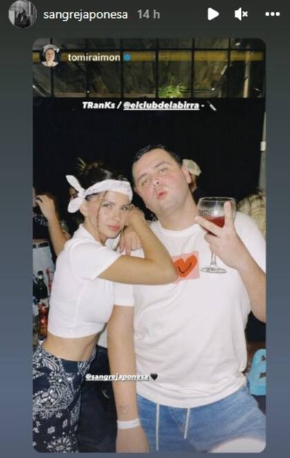 La China y Tomi Raimon, en el cumpleaños de Rusherking