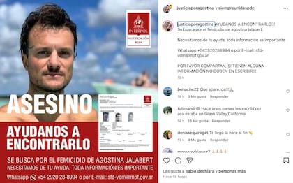 La circular roja de Interpol indica que el agresor ejerció presión en el cuello de la mujer hasta matarla