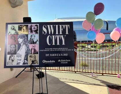 La ciudad de Glendale, en Arizona, se llamará temporalmente "Swift City"