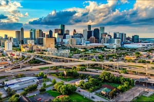 La ciudad de Houston, Texas, Estados Unidos