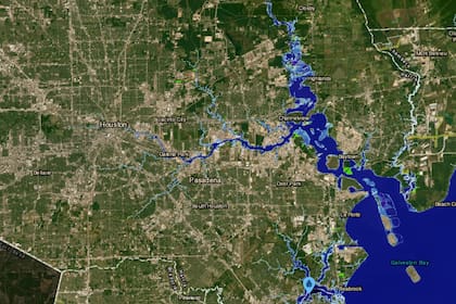 La ciudad de Houston, Texas, sufriría graves problemas con el aumento del nivel del mar
