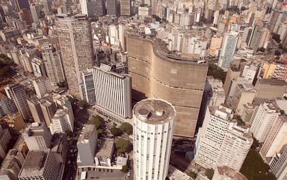 La ciudad de San Pablo vista desde el aire