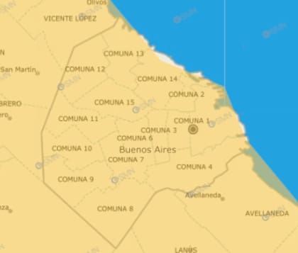 La ciudad se encuentra bajo alerta amarilla por tormentas este viernes.