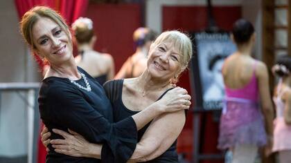 Marisa, la profesora, y Giovanna, que volvió con su hija a los 70 años