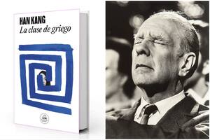 "La clase de griego", de la ganadora del Nobel, y un célebre primerísimo primer plano de Borges