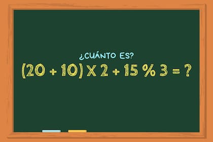 La clave para obtener el resultado correcto es el orden de las operaciones