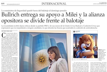 La cobertura de El Mercurio de Chile