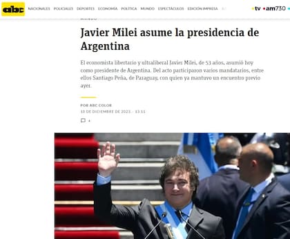 La cobertura del diario ABC de Paraguay