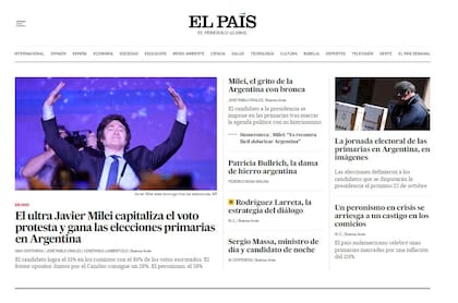 La cobertura del diario El País de España
