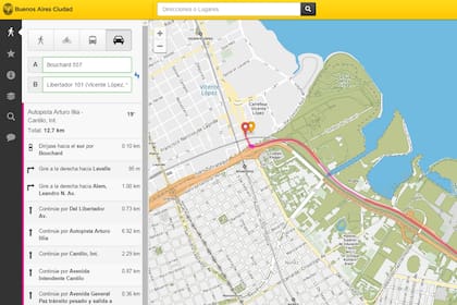La cobertura del Mapa Interactivo porteño llevará hasta el tercer cordón del conurbano y en sus próximas actualizaciones ofrecerá consultas de recorridos del transporte público