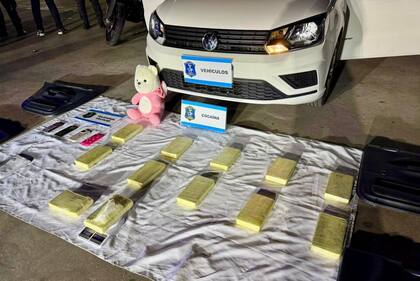 La cocaína secuestrada por la policía bonaerense