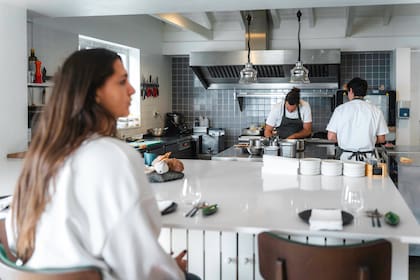 La cocina de Bioma, donde la experiencia está a la vista de los clientes