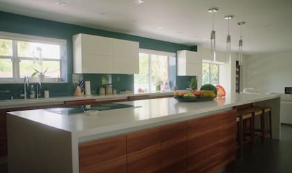 La cocina de la mansión de Gisele Bündchen en Florida