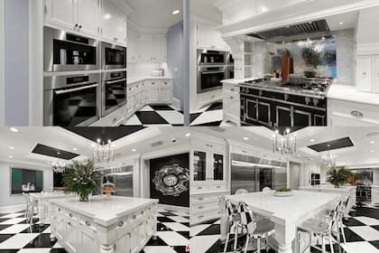 La cocina de la mansión tiene grandes dimensiones