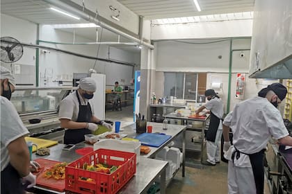 La cocina de Markopolis, la primera empresa de este estilo en la Argentina.