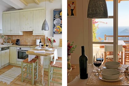 La cocina, en el nivel de entrada, continúa en la terraza.