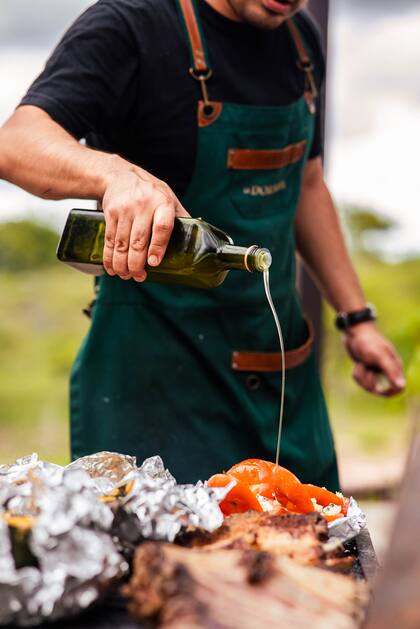 La cocina es local y abastecida por la propia huerta.