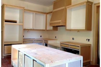 La cocina en proceso de remodelación. Imagen: Discovery