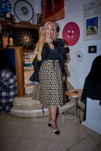 La coleccionista Guchy Zappa en el homenaje