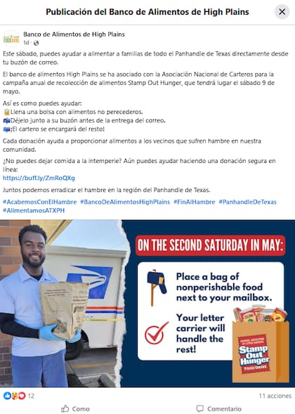 La colecta anual es el próximo 9 de mayo