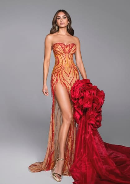 La colombiana Vanessa Pulgarín es una de las 10 favoritas para llegar a la final de Miss Universo 2025 (Instagram/@vanepulgarin)