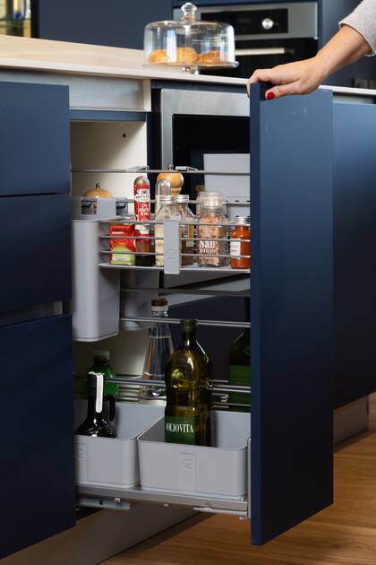La columna Cooking Agent permite tener organizados y accesibles los ingredientes que más a menudo se utilizan.