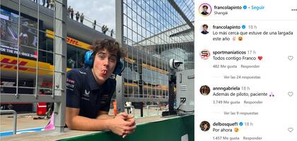 La cómica reacción del argentino, quien quedó como suplente en Alpine