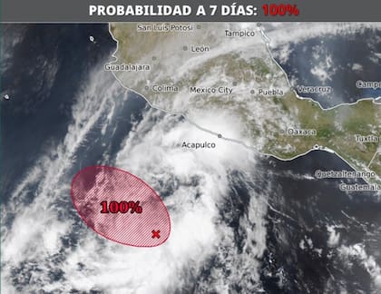 La Comisión Nacional de Agua (CONAGUA) reveló el avance de la tormenta tropical Alvin