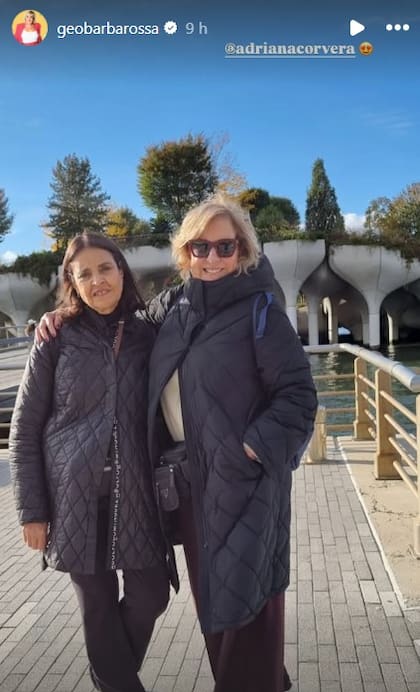 La compañía de Adriana fue vital en las vacaciones de Georgina Barbarossa
