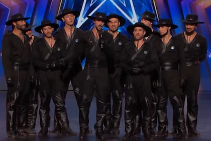 La compañía de malambo Legión, se presentó en America's Got Talent (Foto: Captura de video)
