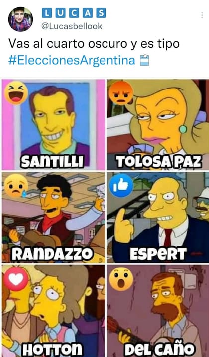 La comparación de los políticos con los conocidos personajes de Los Simpson