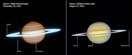 La comparativa entre las imágenes tomadas por Webb y Hubble deja en evidencia muchos detalles ocultos