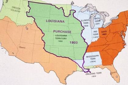 La compra de Luisiana permitió a EE.UU. duplicar su territorio y abrió las puertas para su expansión hacia el oeste