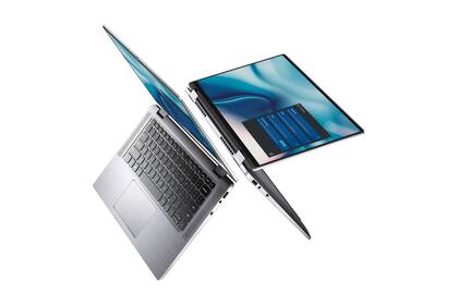 La computadora portátil Dell Latitude 9510 funciona como una convertible, dado que la pantalla puede pivotear sobre sus bisagras y utilizar el equipo como una tableta de sobremesa