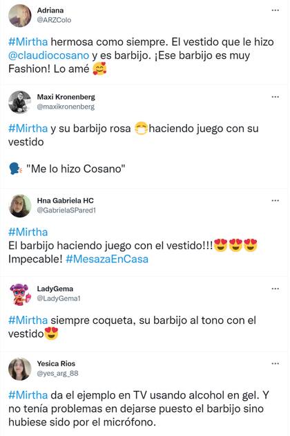La comunidad virtual enloqueció con el barbijo de Mirtha Legrand