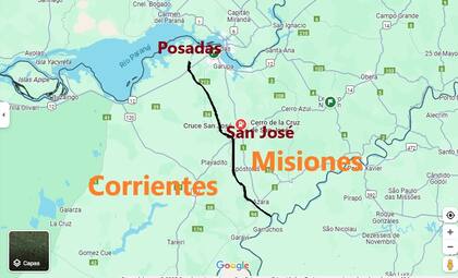 La concentración se tractores se realizará en el cruce San José (ruta nacional14 y ruta provincial 105) cerca del límite con Corrientes y a 50 kilómetros de la capital misionera