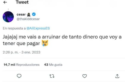 La conclusión a la que llegó el tuitero César tras ver la inesperada y multitudinaria respuesta que tuvo su desafío