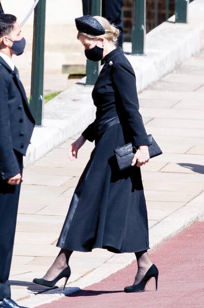 La condesa de Wessex llega a la
capilla de Saint George.