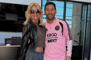 Yanina Latorre y Messi compartieron una charla y un entrenamiento en Miami