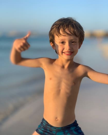 La conductora compartió varias fotos de su hijo (Foto: Instagram @marianafabbiani)