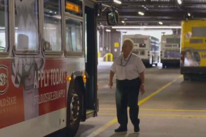 La conductora de autobús Jayne Arendt Verhelst