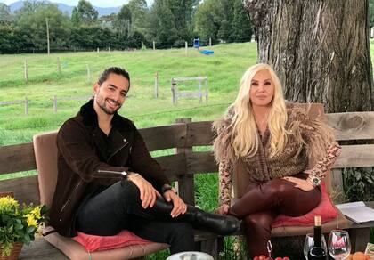 Susana y Maluma en Medellín, en noviembre de 2018