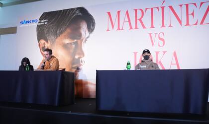 La conferencia de prensa de Kazuto Ioka y Rodrigo Calabrese, el entrenador de Fernando Martínez