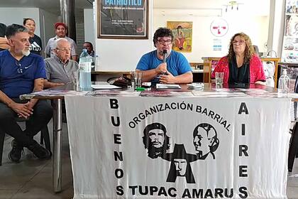 La conferencia de prensa de la Tupac en Buenos Aires