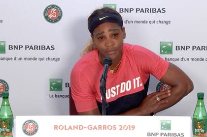 La conferencia de Serena tras el enojo de Thiem