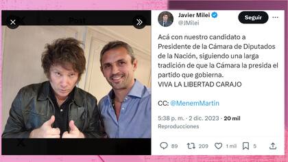 La confirmación de Martín Menem como el futuro presidente de la Cámara de Diputados de la Nación