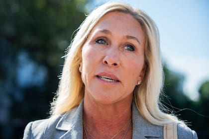 La congresista republicana Marjorie Taylor Greene, en el Capitolio.